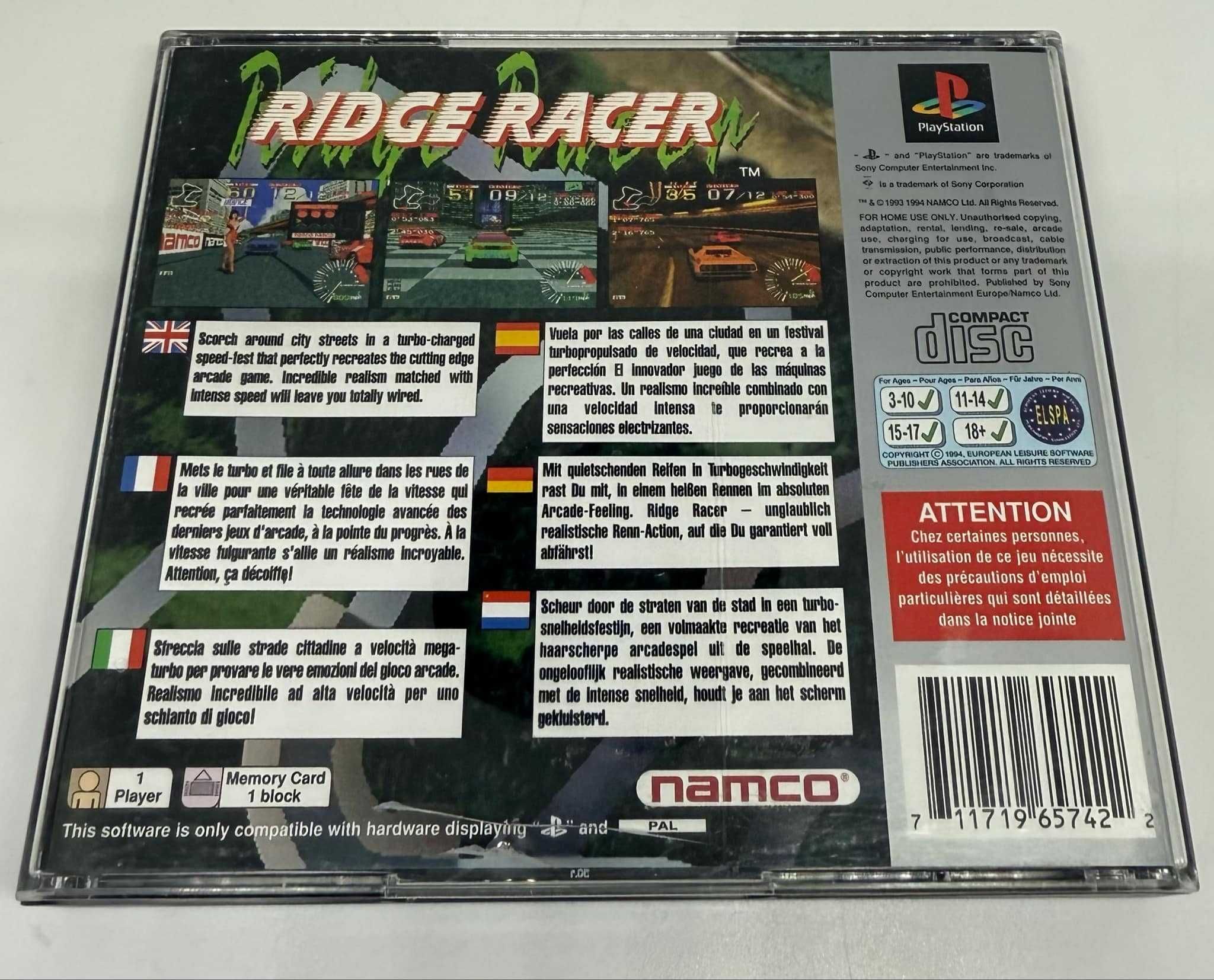 Gra RIDGE RACER Sony PlayStation (PSX)