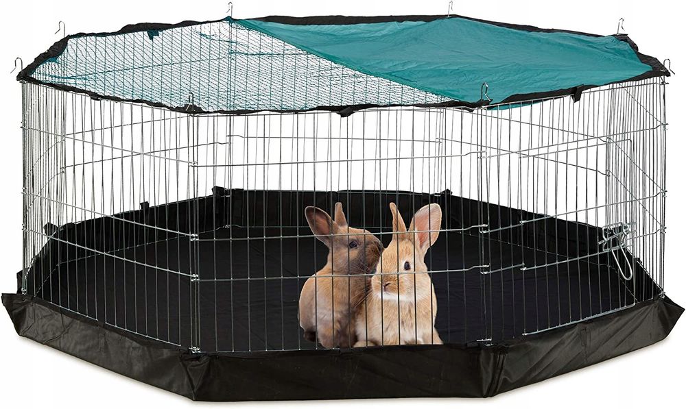 Relaxdays kojec metalowy dla królików 150cm