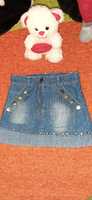 Юбка джинсовая для девочки от 3 до 5 лет