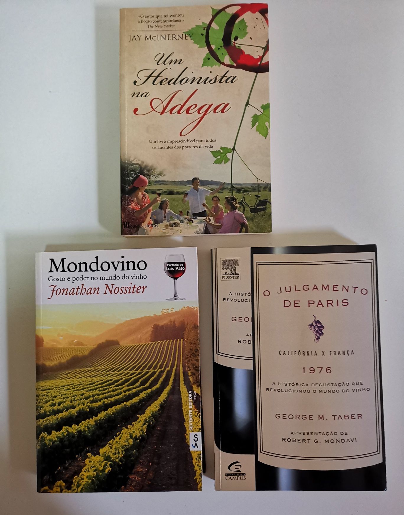 3 livros 3 olhares sobre o mundo do vinho