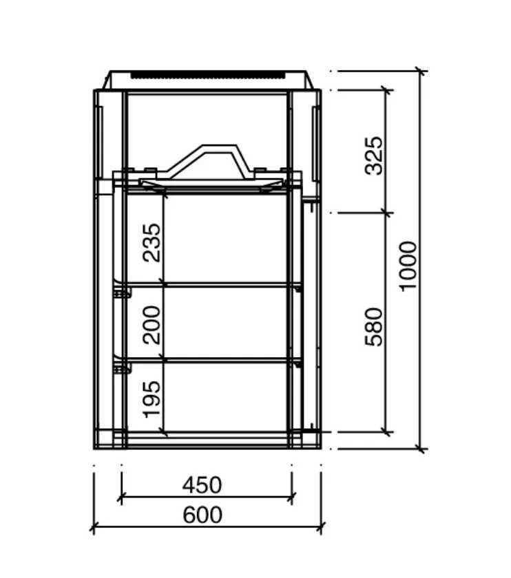 De 1300 por 750 despachar novo, Vitrine Inox de sobremesa para cafe e