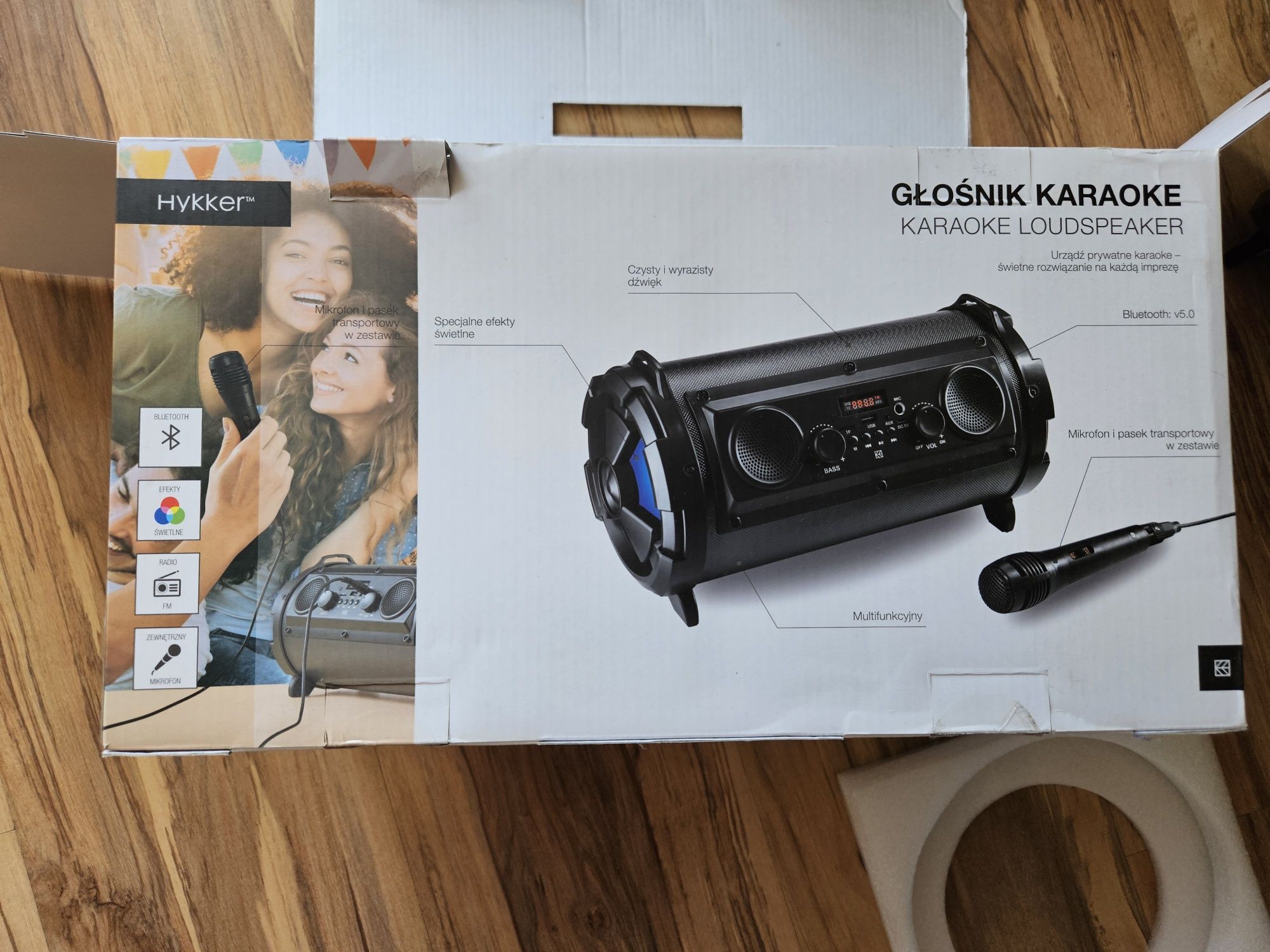 Glosnik karaoke +radio+bluetooth