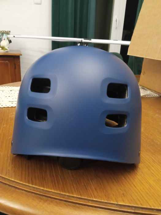 Kask rowerowy hulajnogi rolki granatowy lekki damski męski roz L