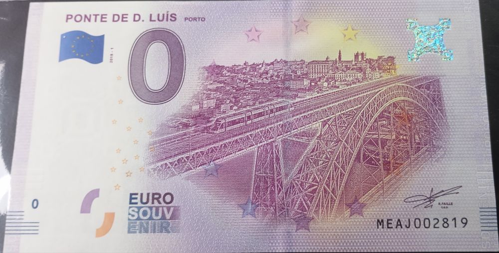 Nota de 0€ portuguesa e estrangeiro