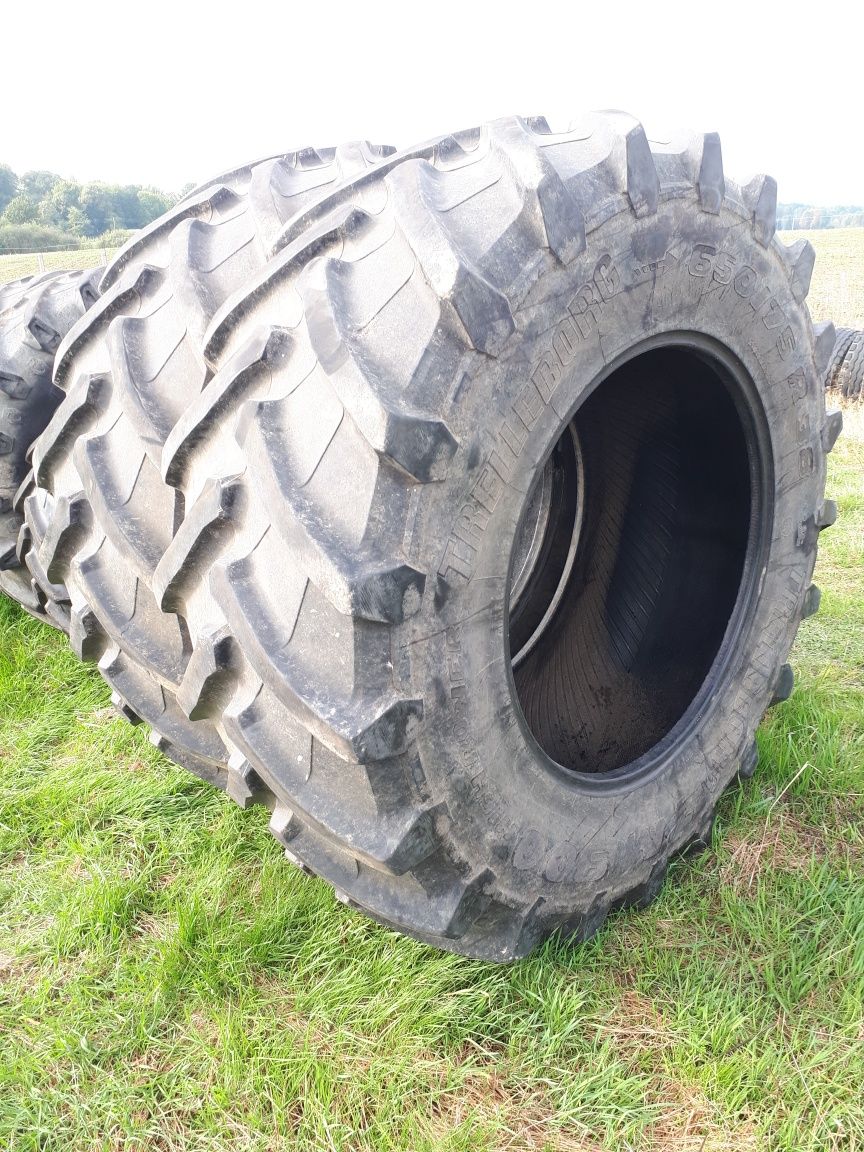 Opony jak Nowe wzmocnione 650/75 R - 38 TRELLEBORG TM900 PARA Młode