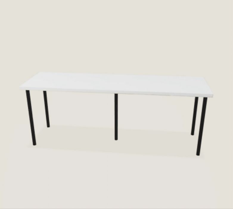 Ikea biuro białe 200x60cm + cztery nogi z regulowaną wysokością