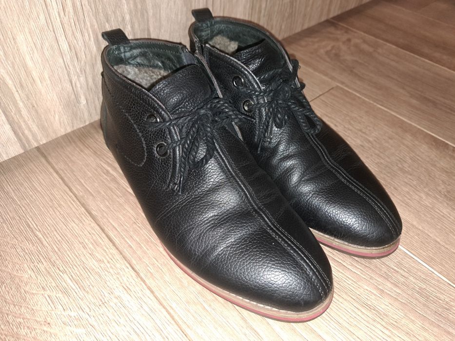 Ботинки зимние на цигейке. Miratti. Туфли. Кожа.