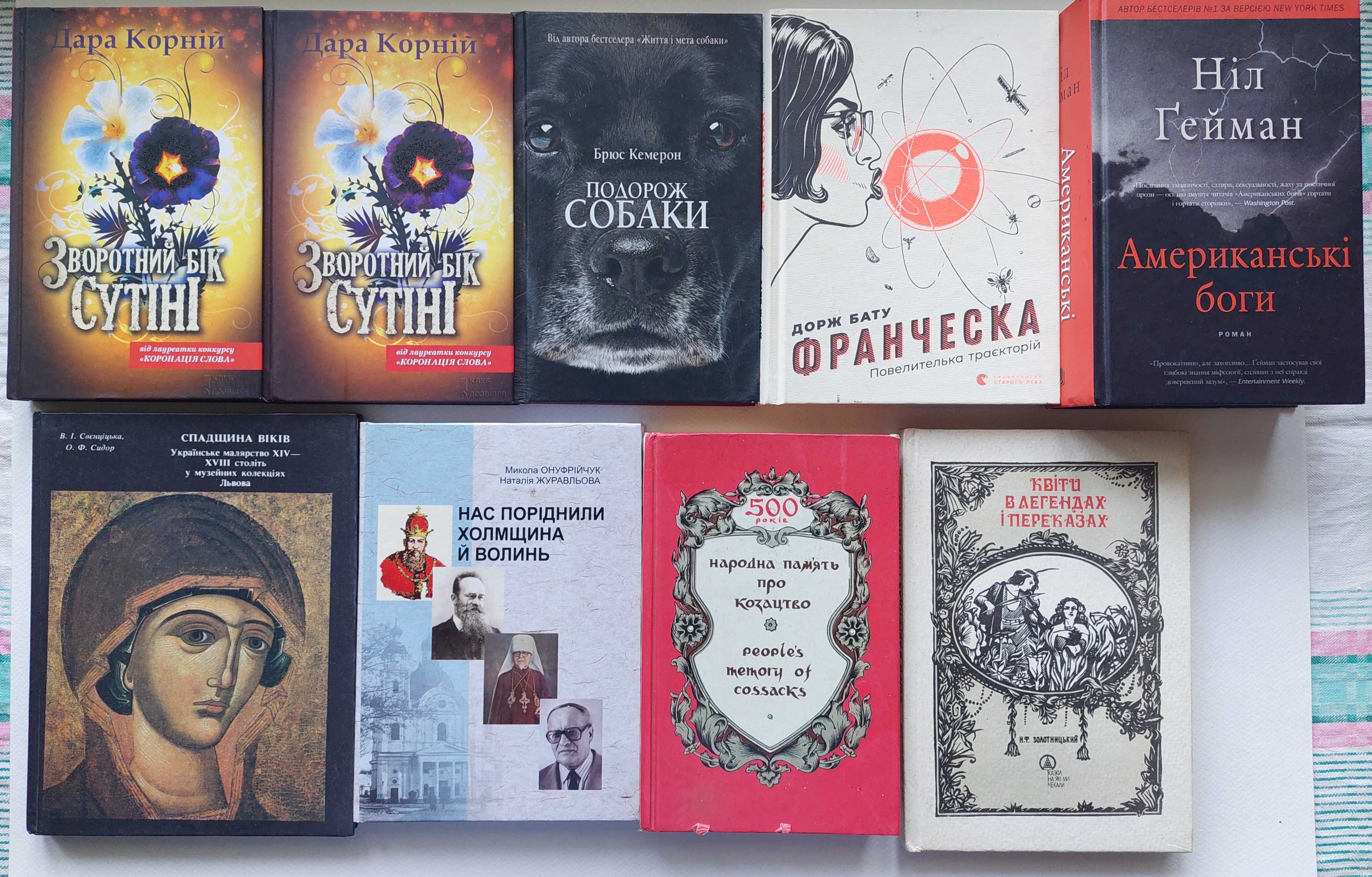Відьмак. Дара Корній. Ніл Гейман. Малевич. Українські народні звичаї.