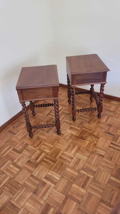 Mobilia Completa Quarto Cama Colchão Cómoda 2 Mesinhas Roupeiro