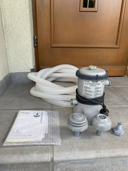 Basen stelażowy Bestway Vista Series II Power Steel Rattan z oknem