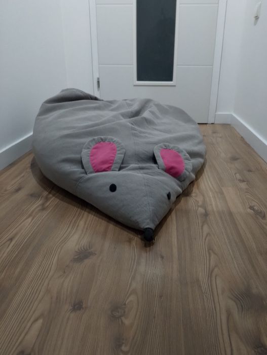 Pufa/ poducha szara mysz