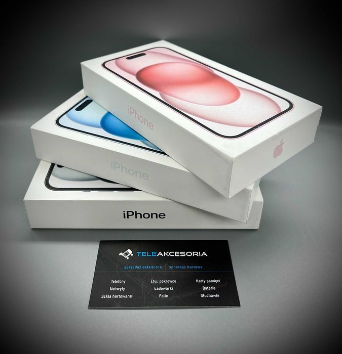 Apple Iphone 15 | Pink/Blue/Black | 128gb | NOWIUTKIE | Teleakcesoria