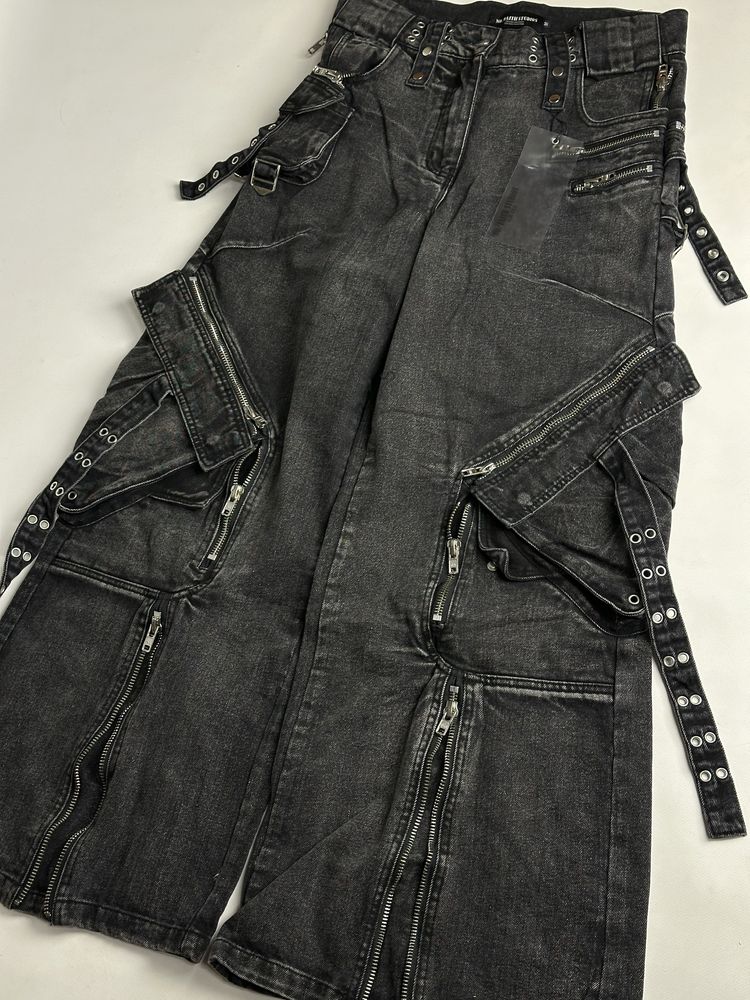 NFS NO FAITH STUDIOS baggy faded джинсы широкие черные opium archive L