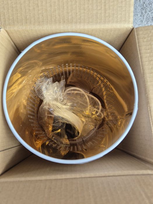 Lampa wisząca biało złota regulowana długość must have hit elegancka