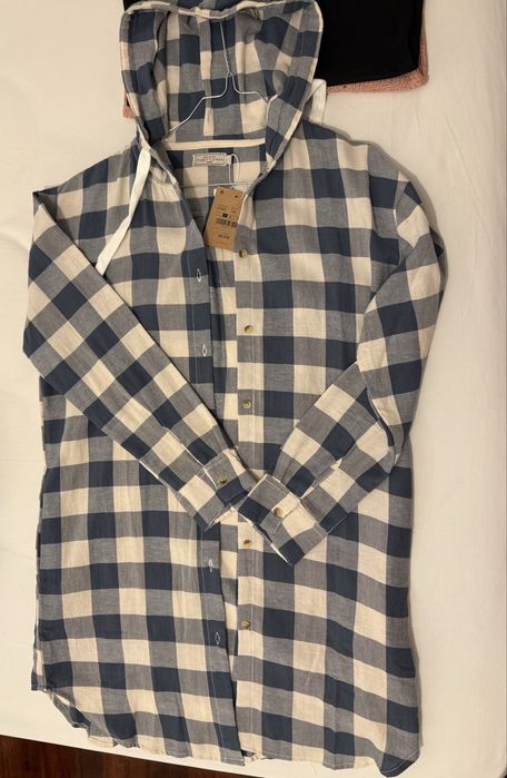 Tunica em azul esverdeado