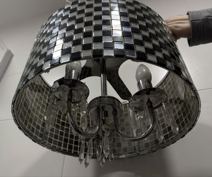 Розкішна люстра  мозаїка,скло