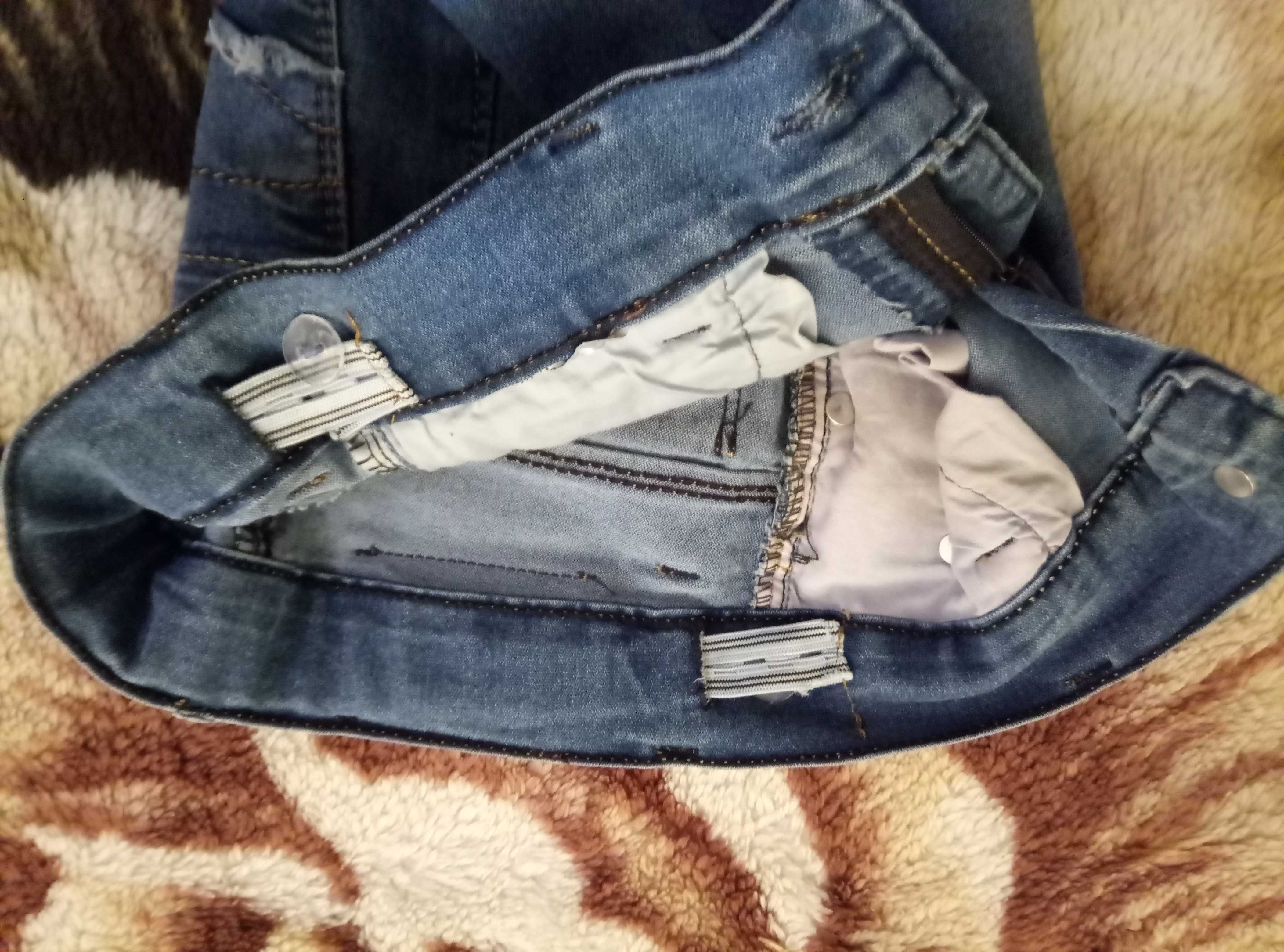 Новые стрейчевые джинсы на рост 110см деми унисекс (Турция)