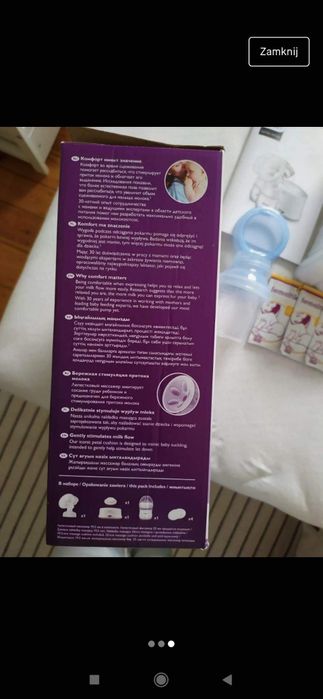 Elektryczny laktator Philips Avent natural ultra comfort plus dodatki