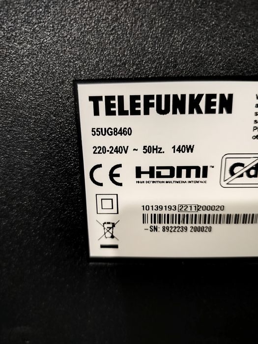 Telewizor 55 cali Telefunken - Android TV / Smart TV