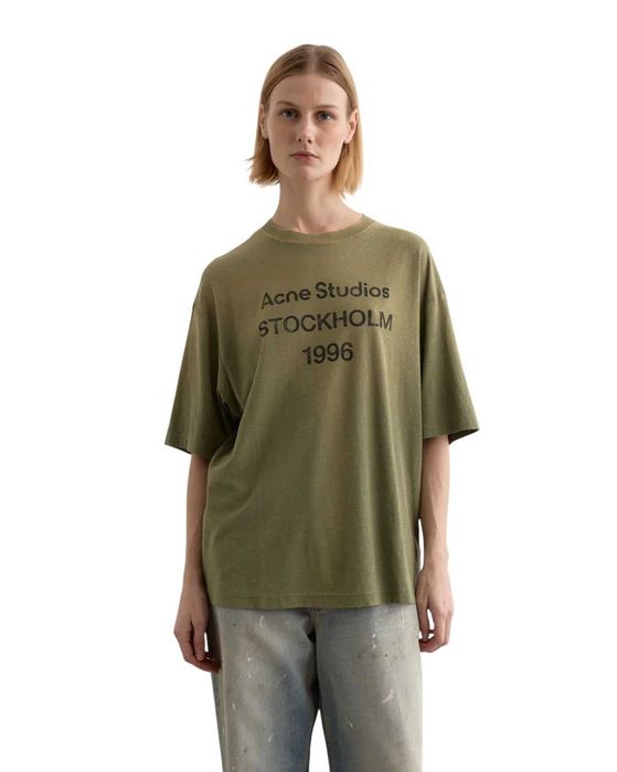 Футболка Acne Studios Exford 1996 T-Shirt Olive Green