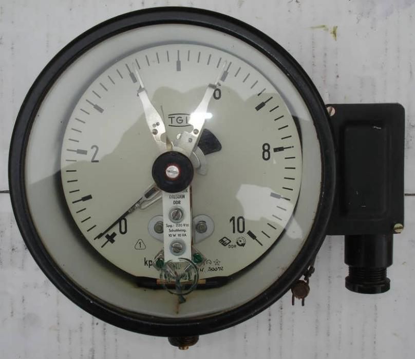 Манометр электроконтактный TGL 10КГ 160мм немецкое качество