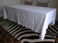 Toalha de mesa de jantar com renda