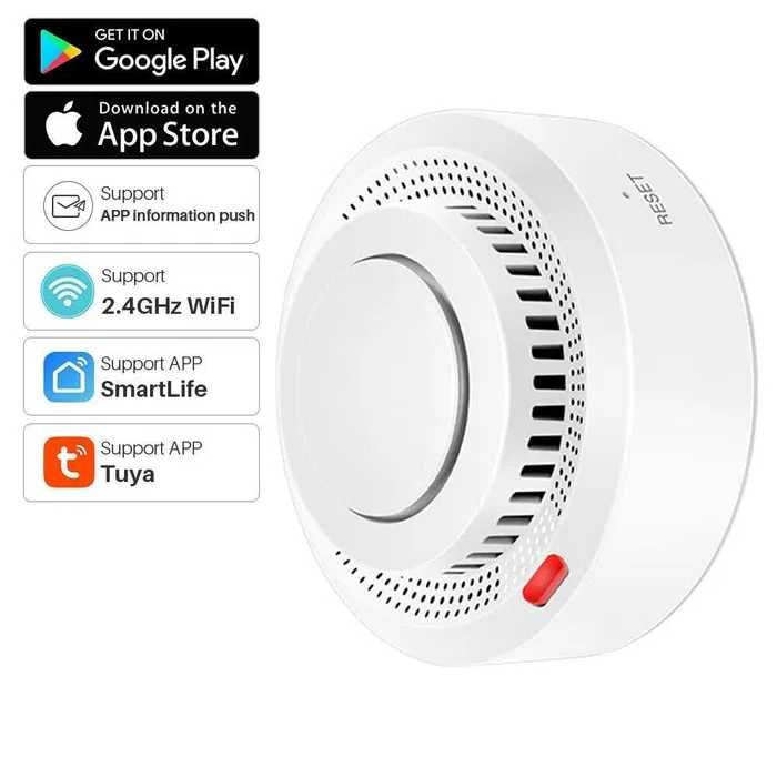 (NOVO) Sensor Fumo WiFi Inteligente Tuya SmartLife Alarme Incêndio