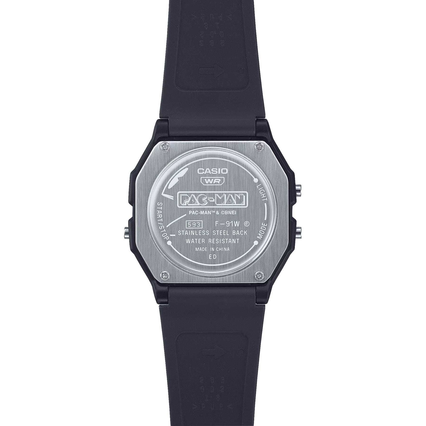 Zegarek męski CASIO F-91WPC-1ADR (zd086b) - PAC-MAN