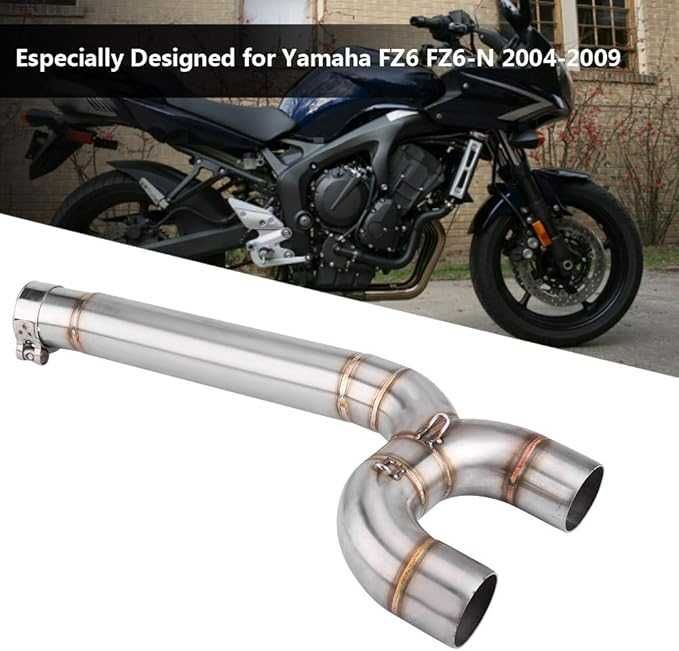 rura wydechowa dekat do motocykla środkowa yamaha FZ6 FZ6-N 2004/2009
