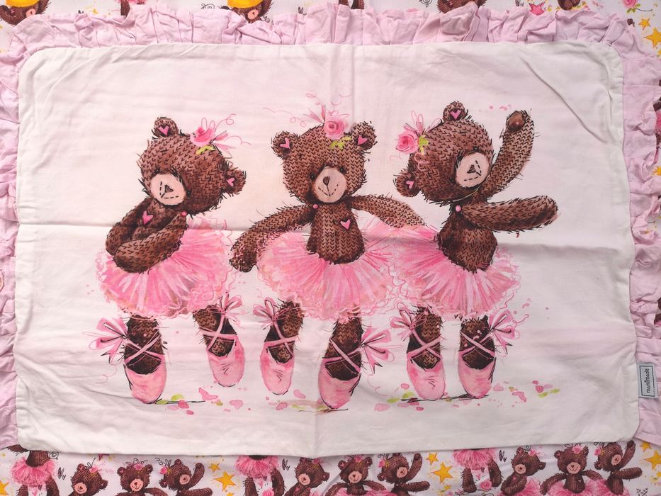 Komplet 7 części dla dziewczynki do łóżeczka