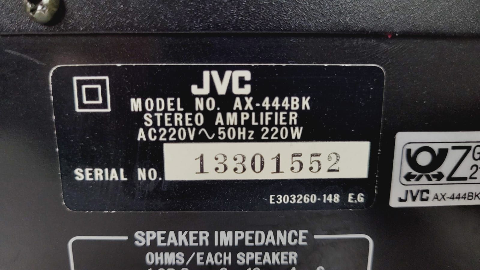 Wzmacniacz JVC AX 444 BK 2x75W 8ohm 2x85W 4ohm Japan SOLIDNY