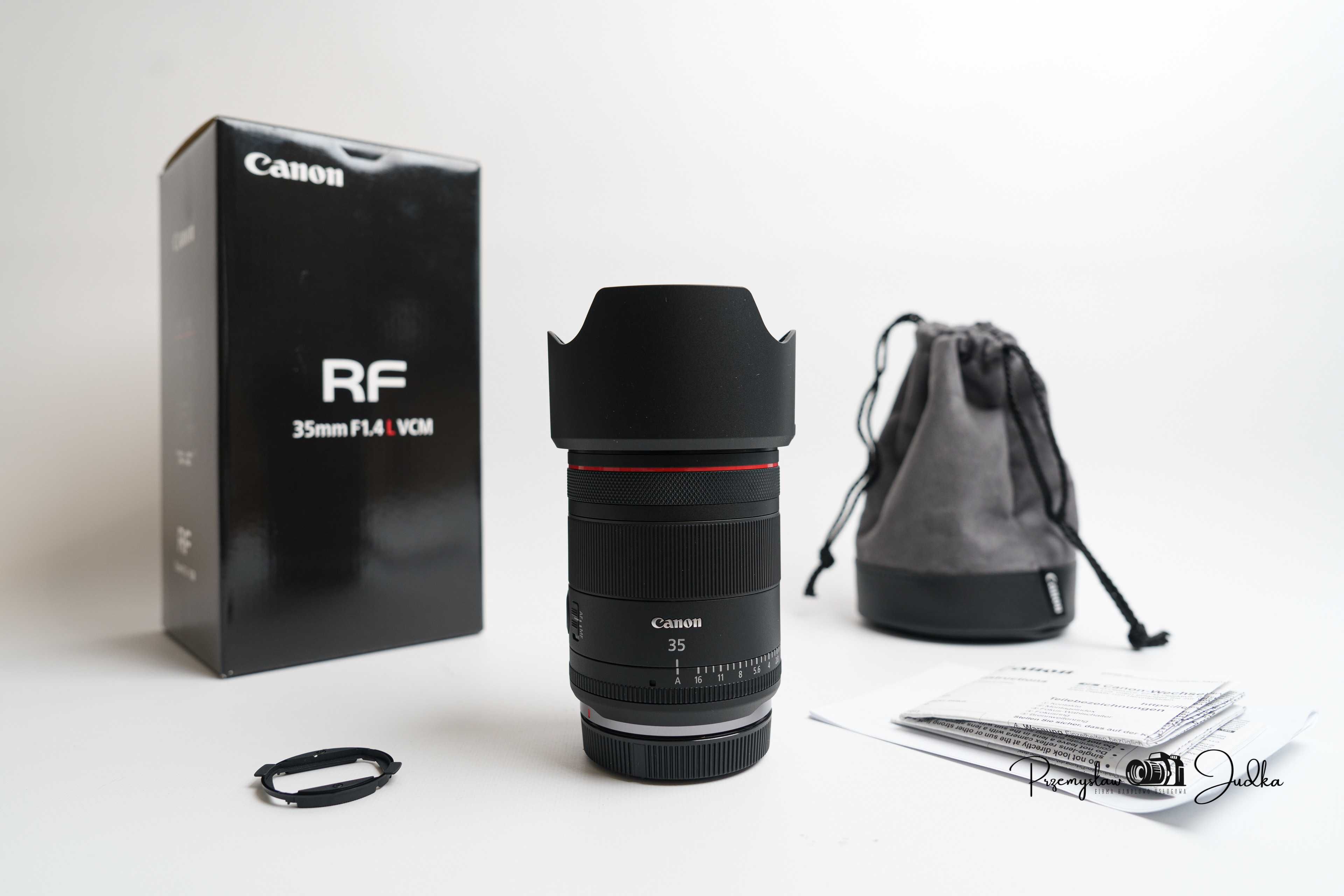 Canon RF 35mm F1.4L VCM igła | komplet | faktura