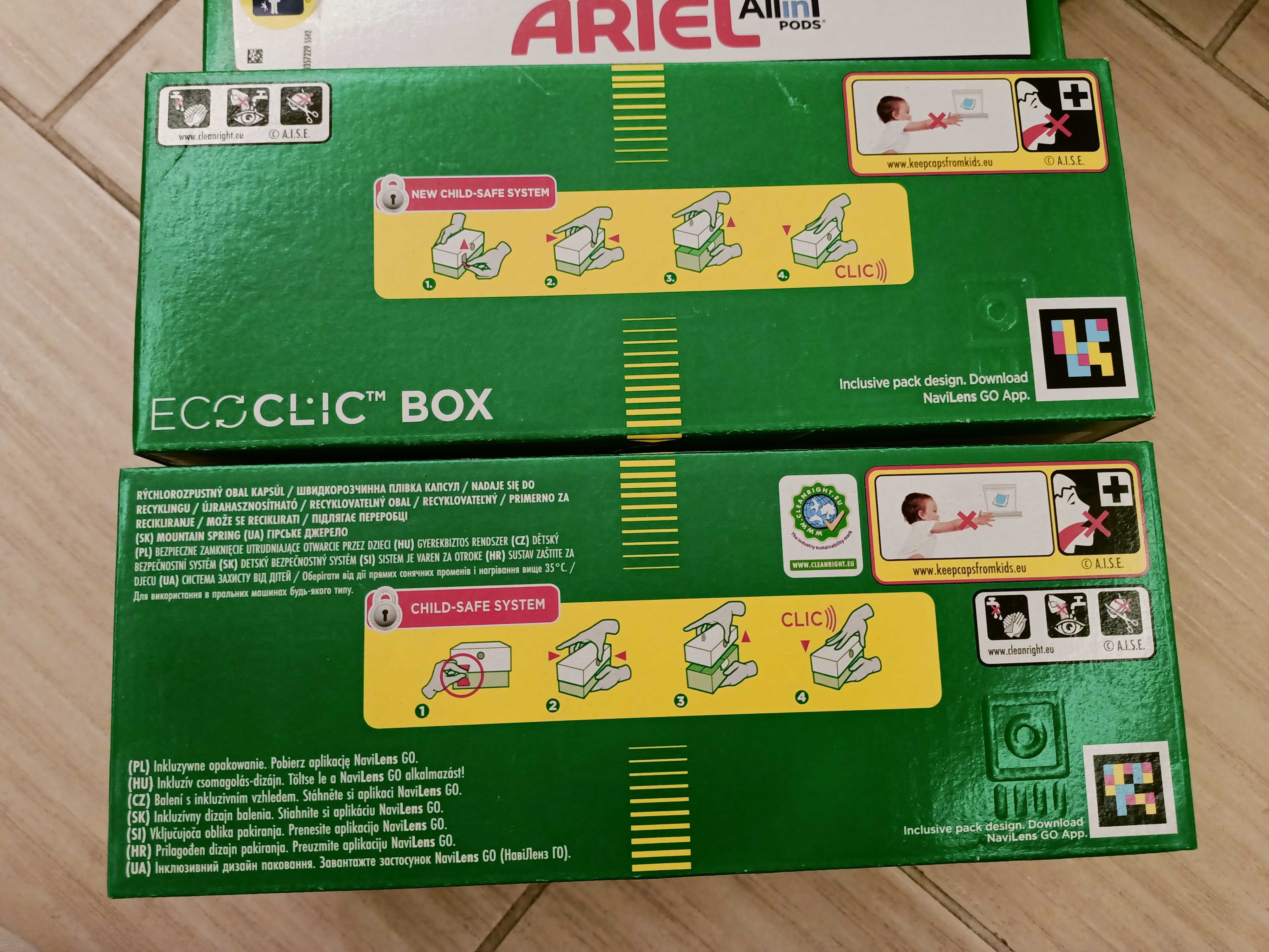 Капсули для прання Ariel Pods All-in-1, Гірське джерело, 31 капсула