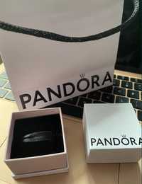 Pandora pudełko plus torebka na charms kolczyki wisiorek
