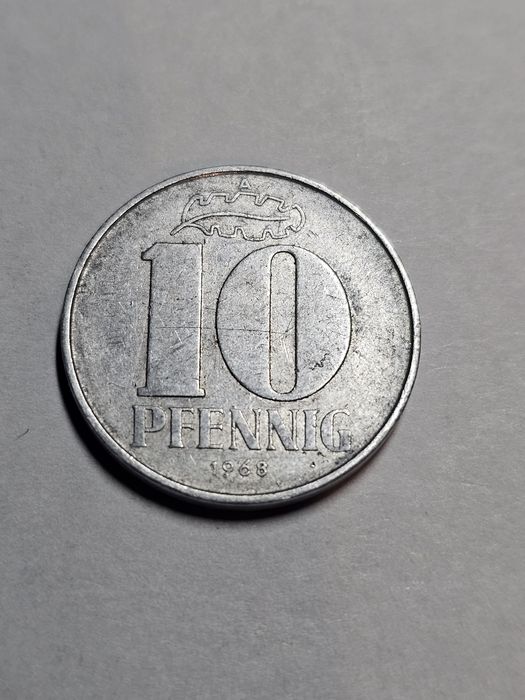 Moneta nr.24 nominał 10 pfennig rok 1968 za 11 zł