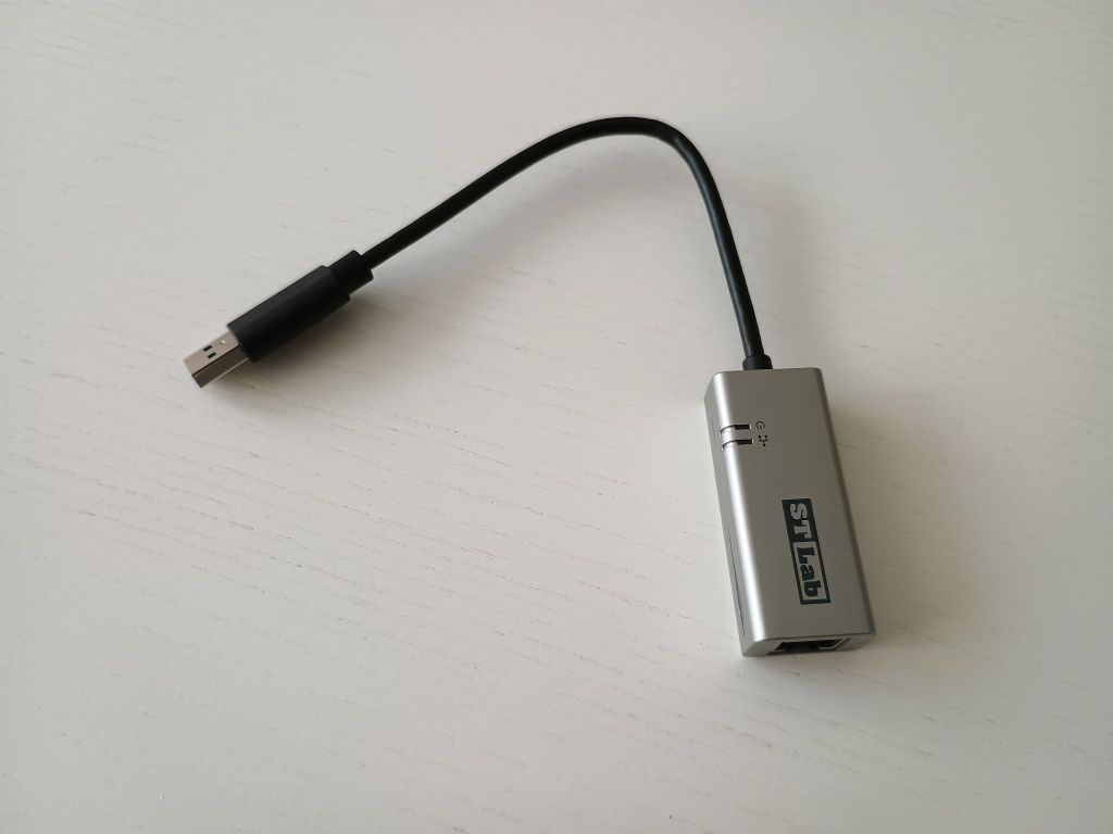 Адаптер STLab USB 3.0 to Gigabit Ethernet 0.18 м Black/Grey (U-980)