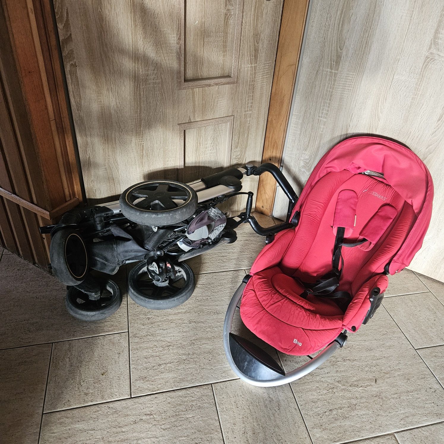 Wózek spacerowy dla dziecka spacerówka  maxi cosi elea czerwony