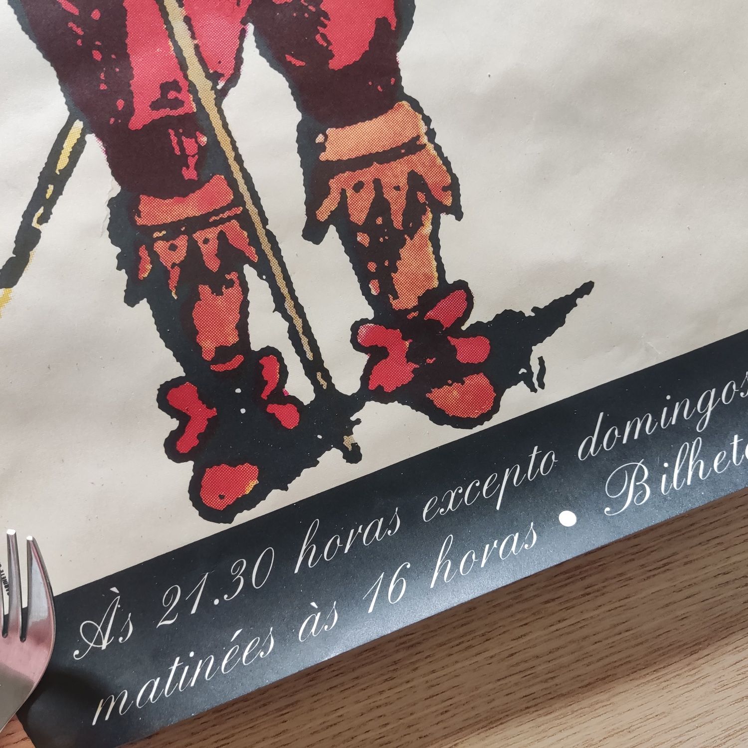 Antigo Cartaz Teatro D. Maria II - "A Comédia de William Shakespeare"