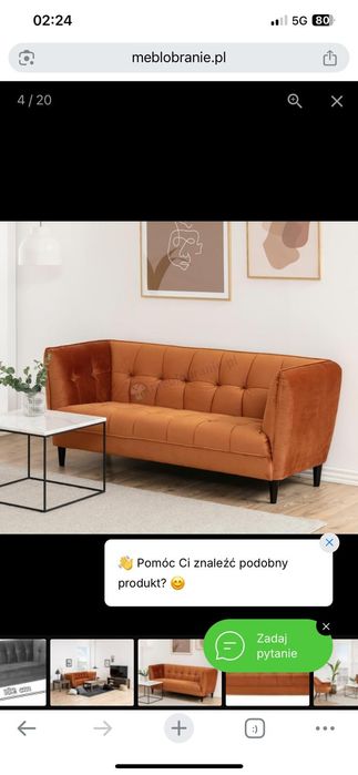 Sofa nie rozkładana A tona Company