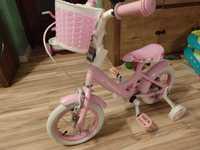 Rowerek dla dziewczynki z bocznymi kółkami