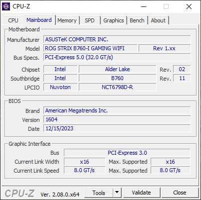 Asus ROG STRIX B760-I GAMING WIFI + Intel Core i7 12700KF