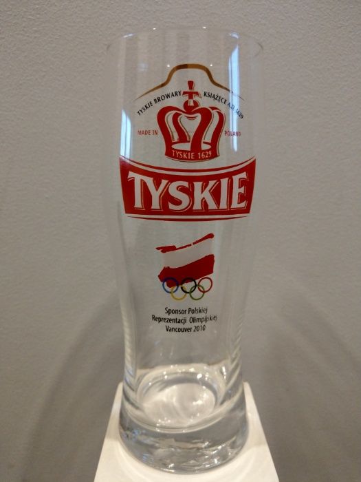 Szklanka do piwa Tyskie 0,5l edycja limitowana olimpiada Vancouver2010