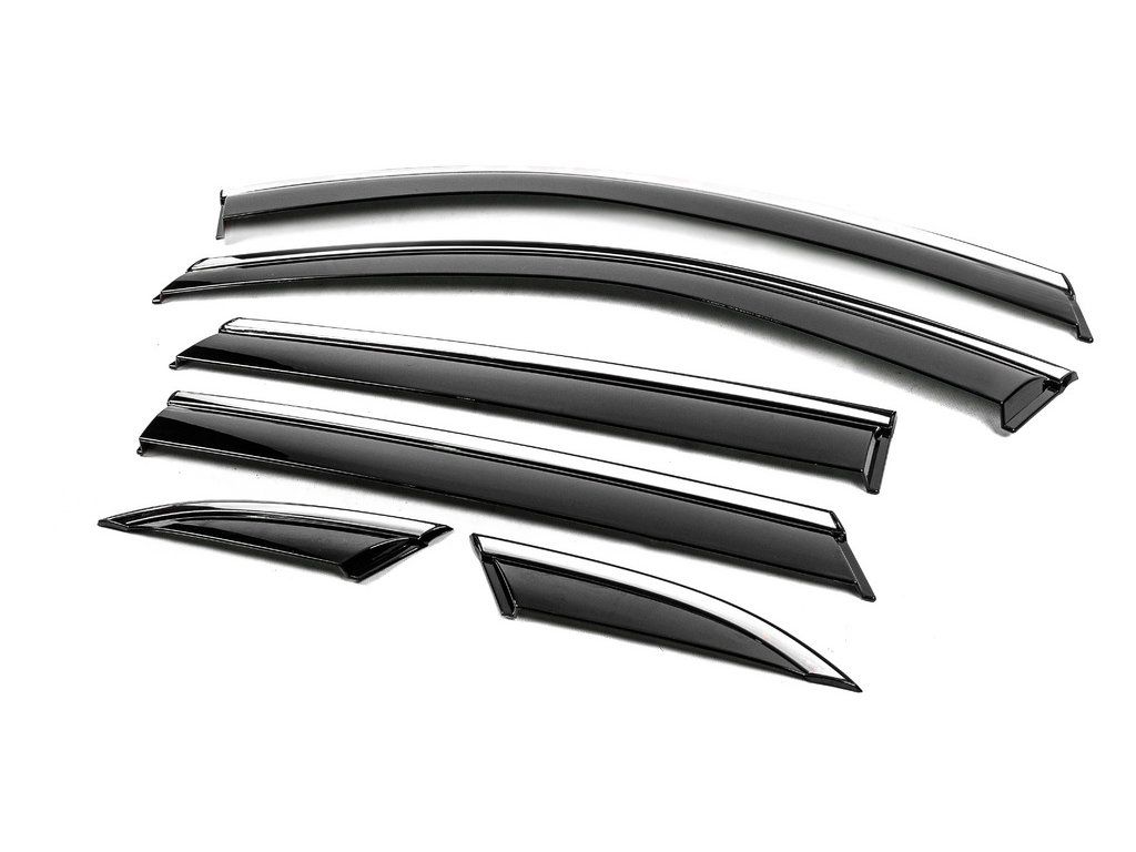 MG HS Вітровики з хромом Niken Luxury (6 шт)