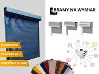 Brama Garażowa z Aluminium Drzwi do Garażu NA WYMIAR Brama ROLOWANA