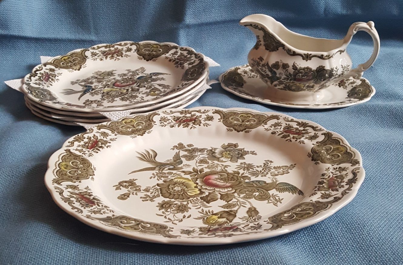 Talerze sosjerka Windsor angielska porcelana