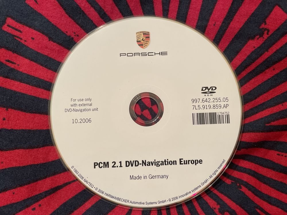 Porsche Nawigacja PCM 2.1 DVD - 2006
