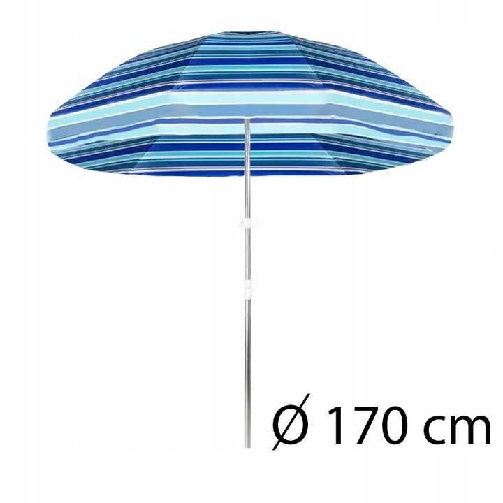 Duży parasol plażowy składany ogrodowy XXL