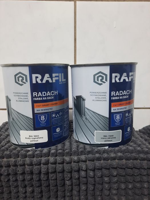 Rafil Radach Farba Na Dach 0.75 litra Farba do metalu. Różne kolory