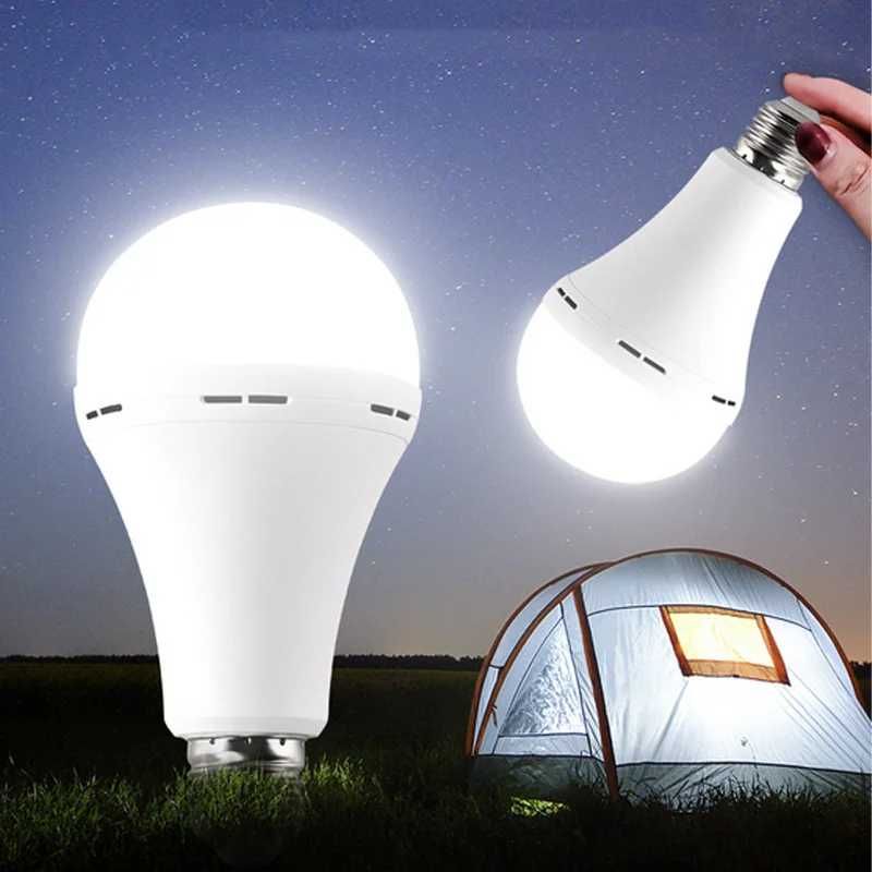 15W Лампочка С Аккумулятором Дома Светодиодная LED Аварийная Лампа E27
