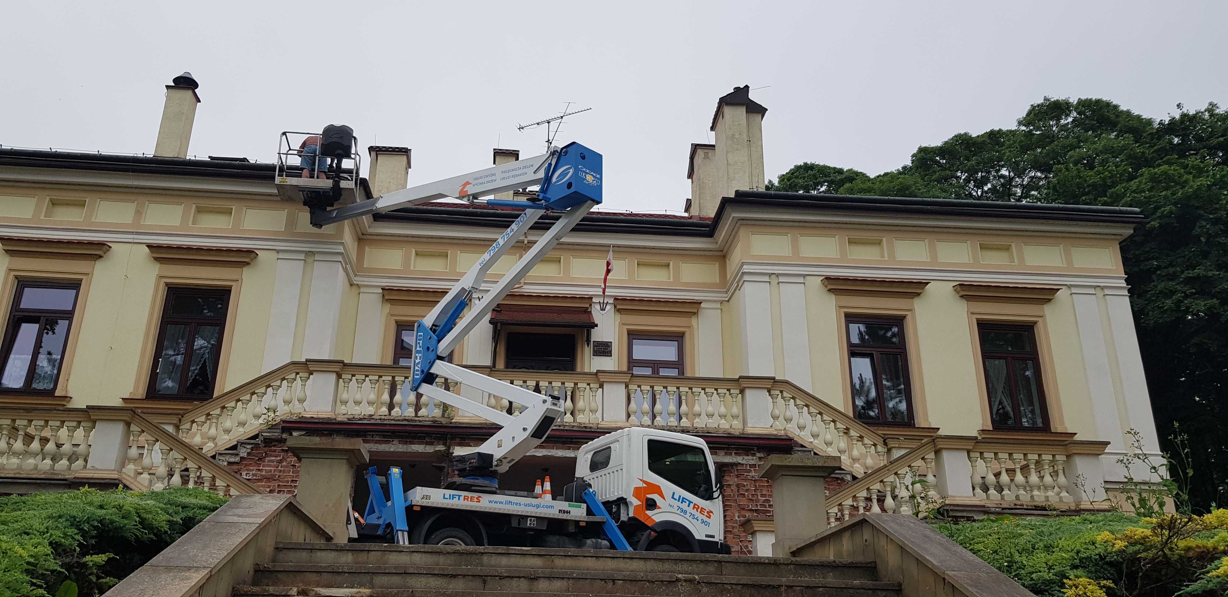 Zwyżka podnośnik koszowy 20m wynajem podnośnika - 7 dni/24 h